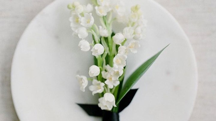 The Sweetest Little Lily Of The Valley Boutonniere Desktop Image